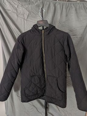 Key Polar King Black Quilted Jacket with Hood